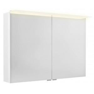 LINEX szafka z lustrem, oświetlenie LED, 100x70x15cm, biała