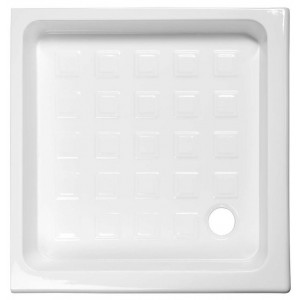 RETRO brodzik prysznicowy ceramiczny, kwadrat 100x100x20cm, biały