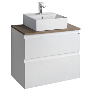 ALTAIR zestaw łazienkowy, szerokość 67,6 cm, biały/dąb emporio
