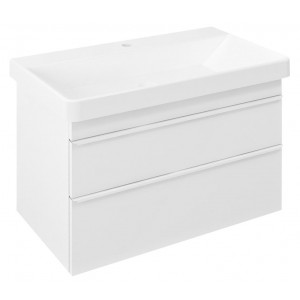 SITIA szafka umywalkowa 75,6x50x44,2cm, 2 szuflady, biały mat
