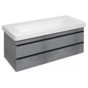 SITIA szafka umywalkowa 101,4x50x44,2cm, 2 szuflady, dąb srebrny