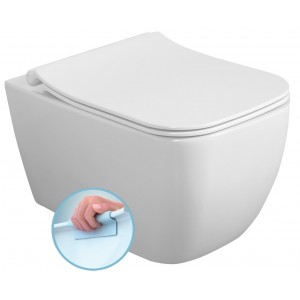 VEA WC wiszące, Rimless, 34,5x52cm, biały