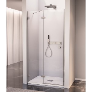 FORTIS EDGE drzwi prysznicowe do wnęki 800mm, szkło czyste, lewe