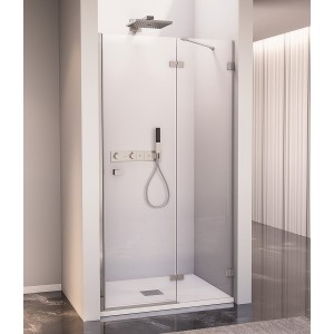 FORTIS EDGE drzwi prysznicowe do wnęki 800mm, szkło czyste, prawe