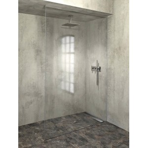 ARCHITEX LINE Zestaw do montażu szkła, podłoga/ściana/sufit, maksymalna szerokość 1600mm, polerowane aluminium