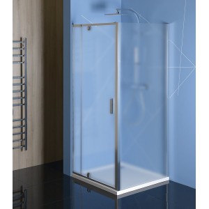 EASY LINE kabina prysznicowa 800-900x800mm, obrotowe drzwi, wariant L/P, szkło Brick