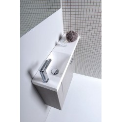 LATUS VI szafka umywalkowa 50x50x22cm, lewa, dąb srebrny