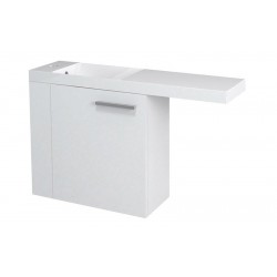 LATUS VI szafka umywalkowa 50x50x22 cm, lewa, biała