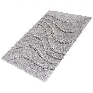 LA OLA dywanik łazienkowy 60x90cm z antypoślizgiem, polyester, szary