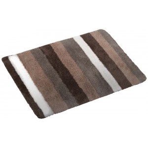 CARL dywanik łazienkowy 60x90cm z antypoślizgiem, mikrofibra poliestrowa, brązowy