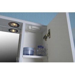 ZOJA/KERAMIA FRESH szafka z lustrem i oświetleniem LED, 70x60x14cm, biały