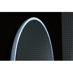 FLOAT lustro z oświetleniem LED, średnica 74cm, białe