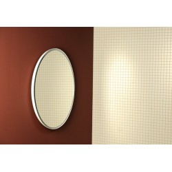 FLOAT lustro z oświetleniem LED, średnica 74cm, białe