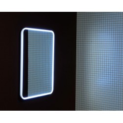 FLOAT lustro z oświetleniem LED 50x70cm, białe