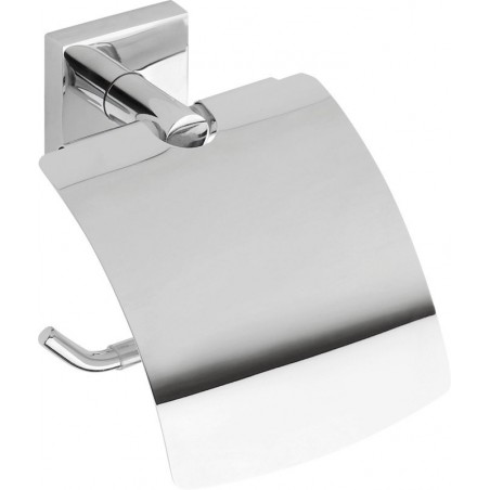 X-SQUARE wieszak na papier toaletowy z klapką, chrom