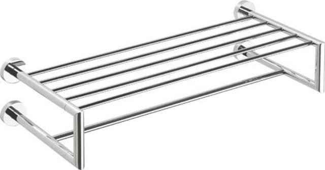 X-ROUND podwójna półka na ręczniki 650mm, chrom (104205102)