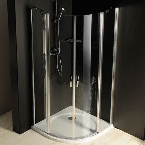 ONE półokrągła kabina prysznicowa 900x900 mm, szkło Coated Glass