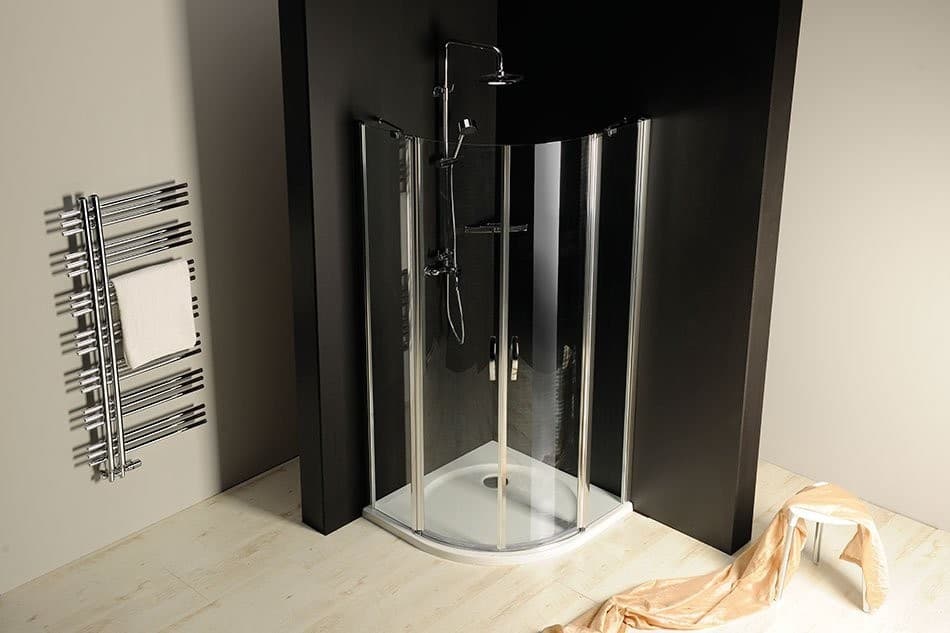 ONE półokrągła kabina prysznicowa 900x900 mm, szkło Coated Glass
