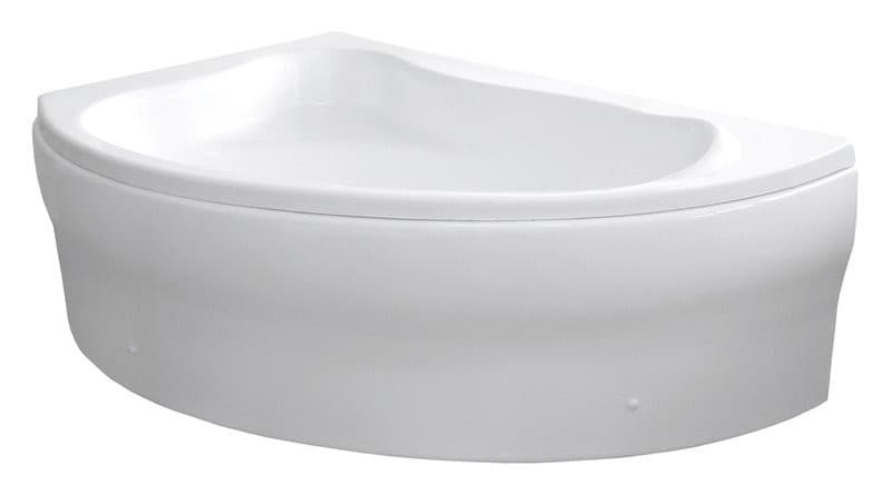 Wanna ORAVA 150x90 bez nóżek lewa asymetryczna biała