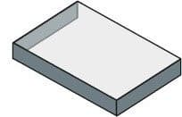 TAILOR blat kompozytowy 70x50 cm Solid Surface C