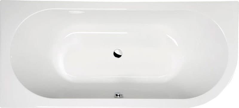 VIVA L 185 wanna asymetryczna 185x80cm, lewa biała