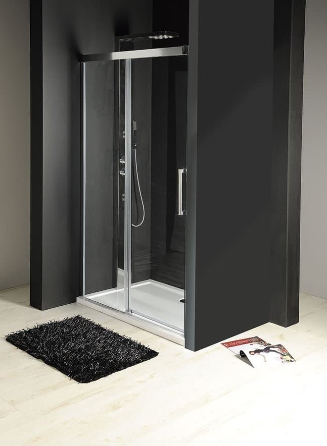 FONDURA drzwi prysznicowe przesuwne 1300mm, szkło COATED GLASS