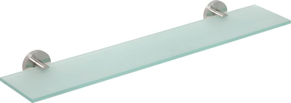 X-STEEL półeczka szklana 60 cm, stal nierdzewna szczotkowana