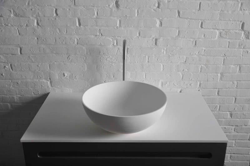 THIN umywalka nablatowa okrągła 390x145mm matowa