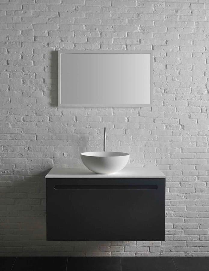THIN umywalka nablatowa okrągła 390x145mm matowa