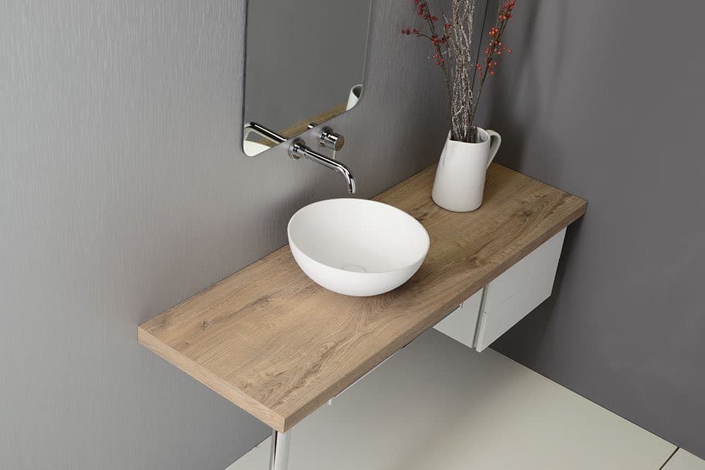 THIN umywalka nablatowa okrągła 390x145mm matowa