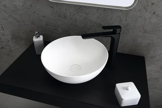 THIN umywalka nablatowa okrągła 390x145mm matowa