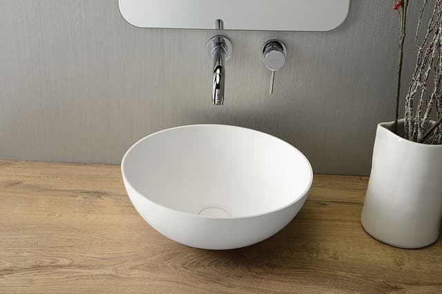 THIN umywalka nablatowa okrągła 390x145mm matowa