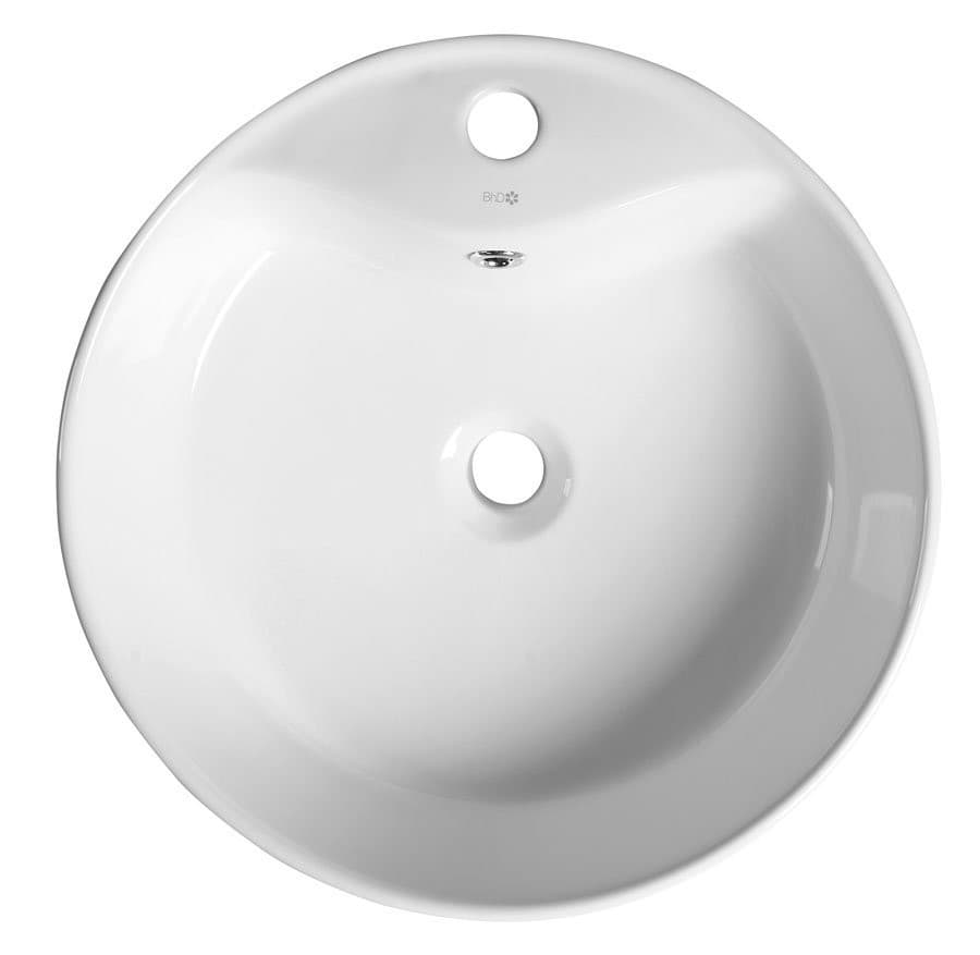 YAKARTA umywalka ceramiczna nablatowa, średnica 46cm