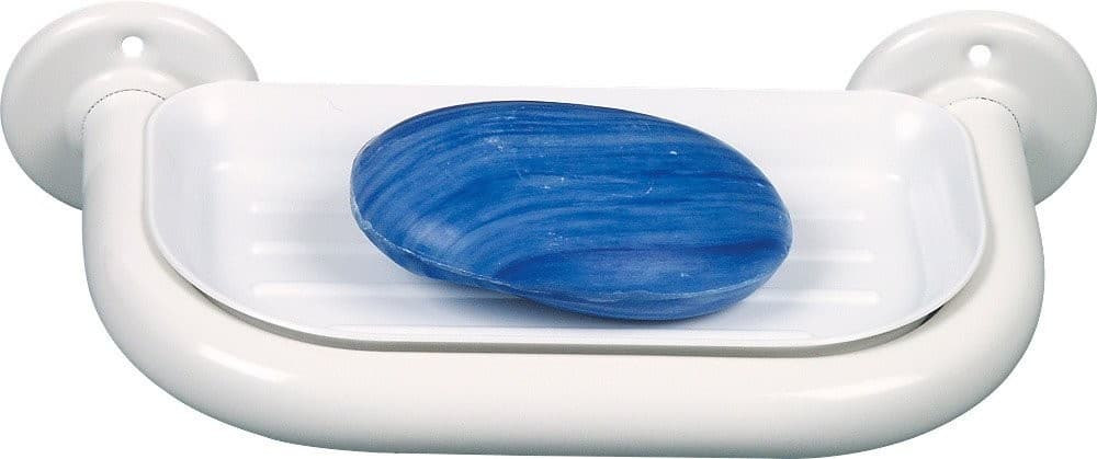 Biała mydelniczka ceramiczna (4627)