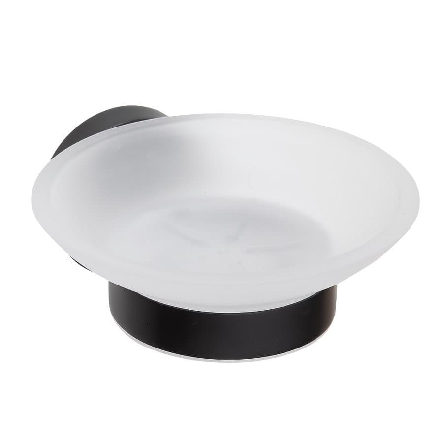 X-ROUND BLACK mydelniczka szklana mleczna (XB800)
