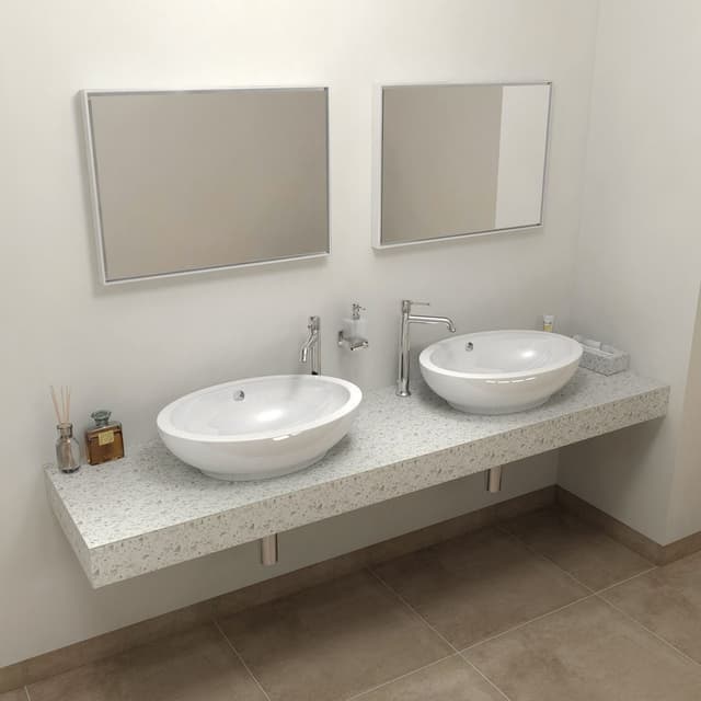 TAILOR blat kompozytowy 220x50 cm, L, sztuczny kamień