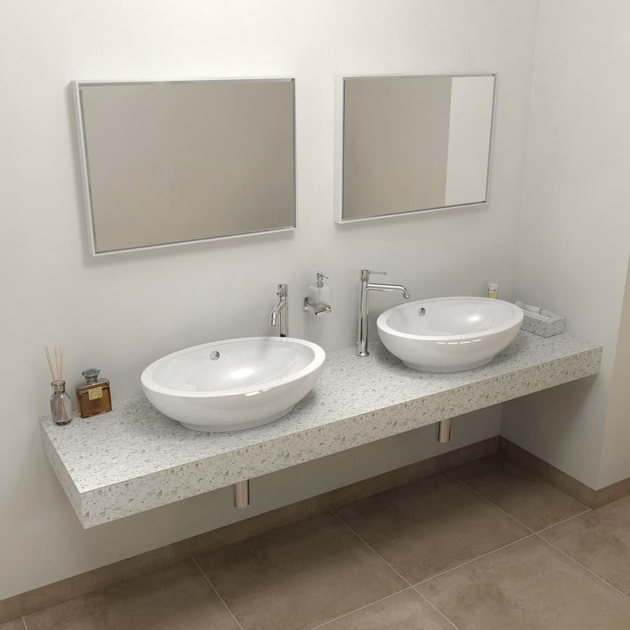 TAILOR blat kompozytowy 220x50 cm, L, sztuczny kamień