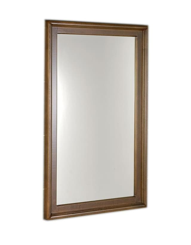 RETRO lustro prostokątne 70x115cm bukowe