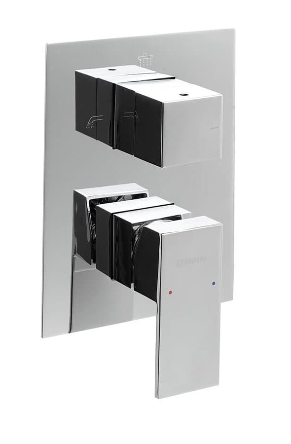 LATUS bateria prysznicowa podtynkowa 3-funkcyjna chrom