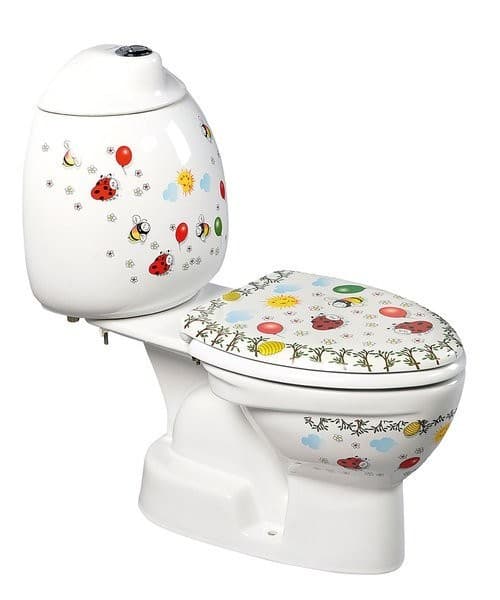 KID kompakt WC dla dzieci, odpływ pionowy, kolorowy