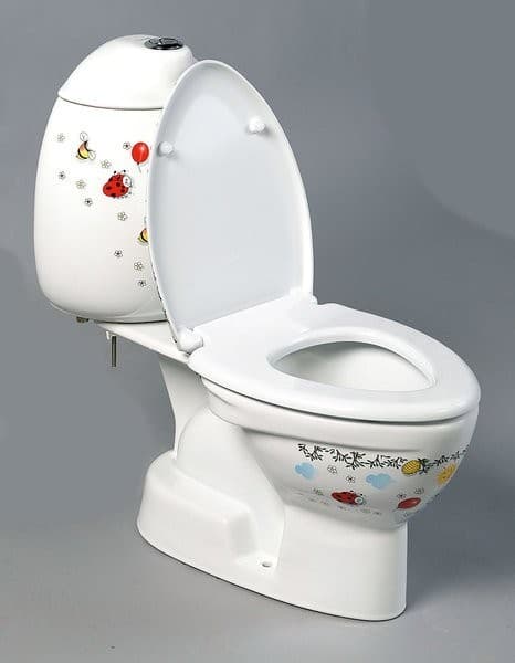 KID kompakt WC dla dzieci, odpływ pionowy, kolorowy