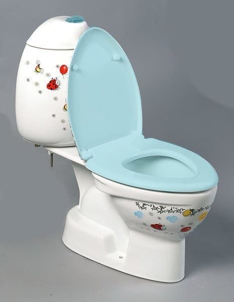 KID kompakt WC dla dzieci, odpływ pionowy, kolorowy