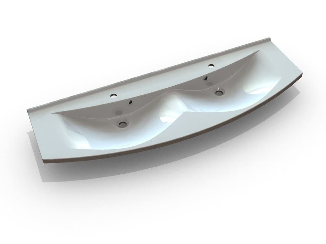 ARAS umywalka kompozytowa 150x51 cm, biała