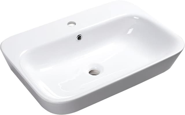 SAVANA umywalka ceramiczna wpuszczana w blat 65x17x45cm