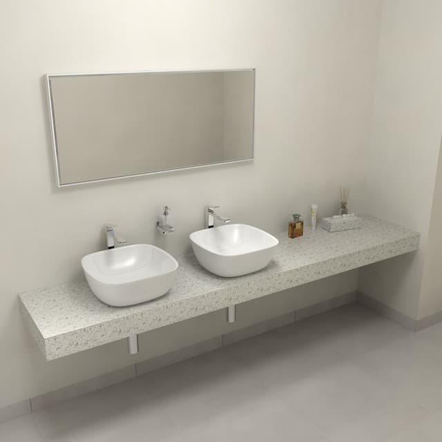 TAILOR blat kompozytowy 220x50 cm, L, sztuczny kamień