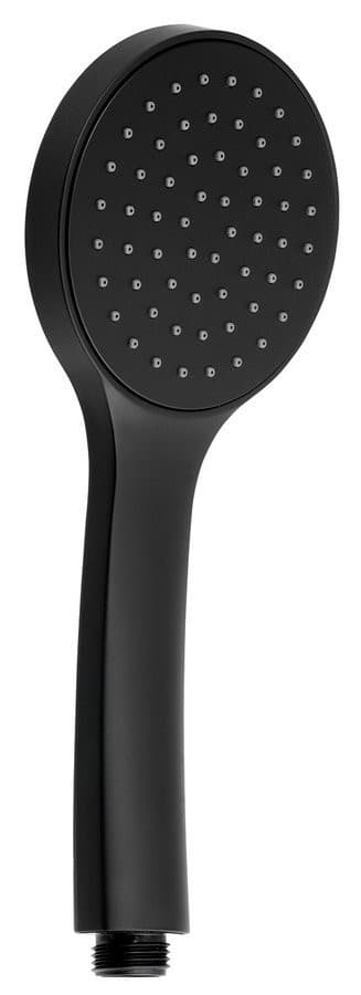 Rączka prysznicowa 1-funkcyjna, 102mm czarna ABS