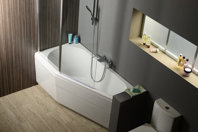 TIGRA L wanna asymetryczna 150x75, prawa, akryl Akripol