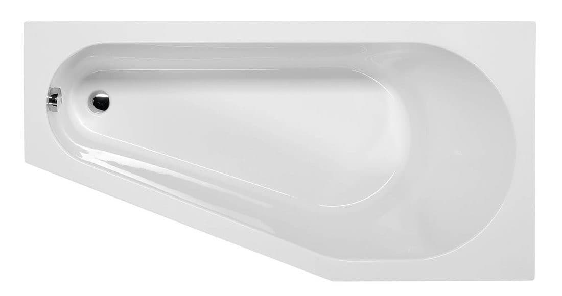 TIGRA L wanna asymetryczna 150x75, prawa, akryl Akripol