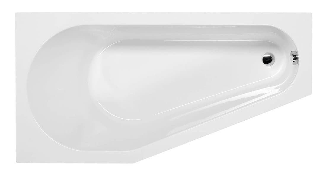 TIGRA L wanna asymetryczna 150x75cm, lewa, akryl