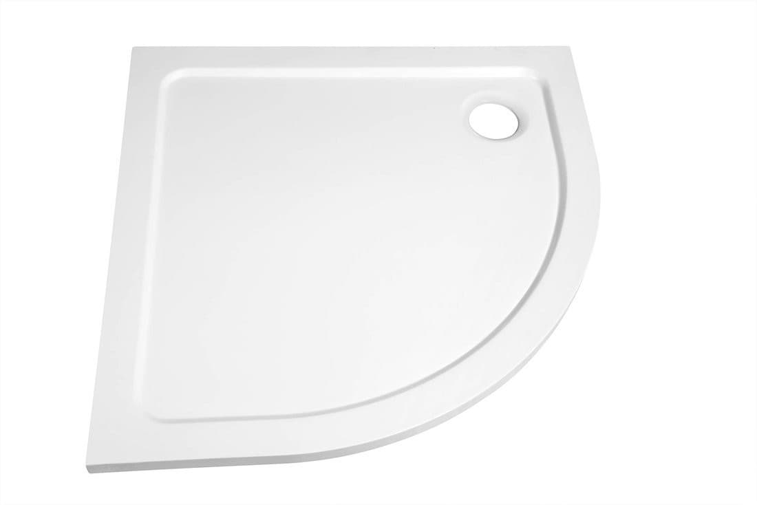 TECMI brodzik kompozytowy półokrągły 80x80 cm (R55)